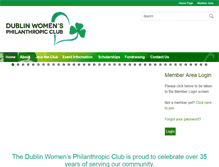 Tablet Screenshot of dublinwomensclub.com